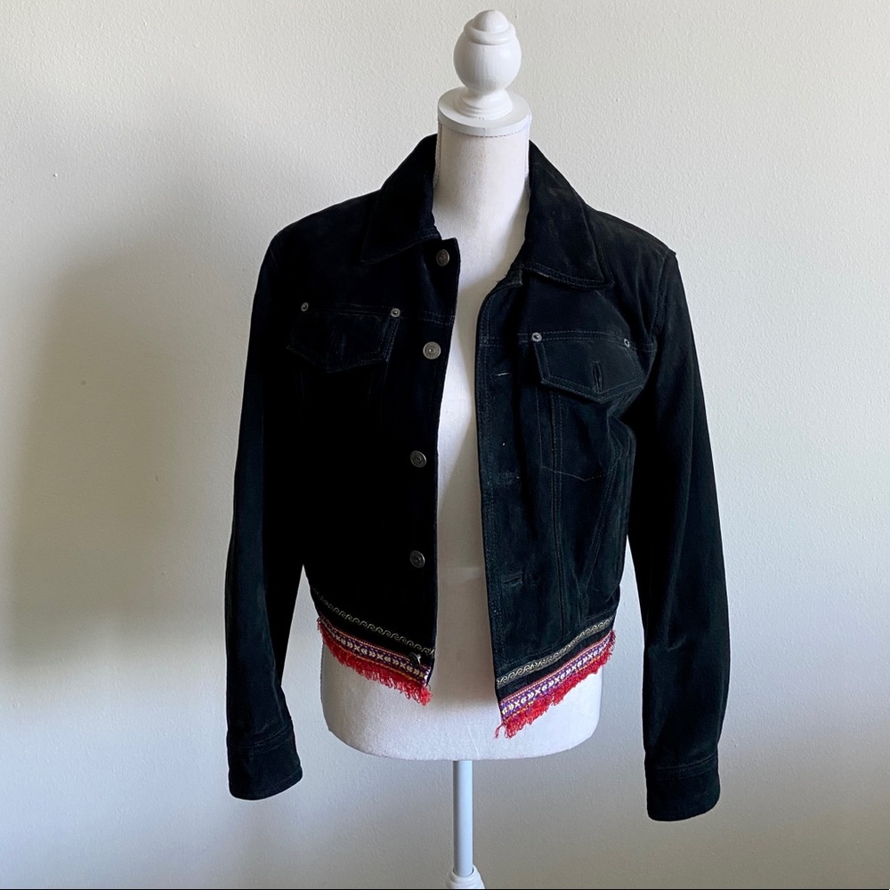 Vintage suede leather jacket